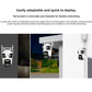 Caméra De Surveillance Extérieure PTZ À Triple Objectif Wi-Fi