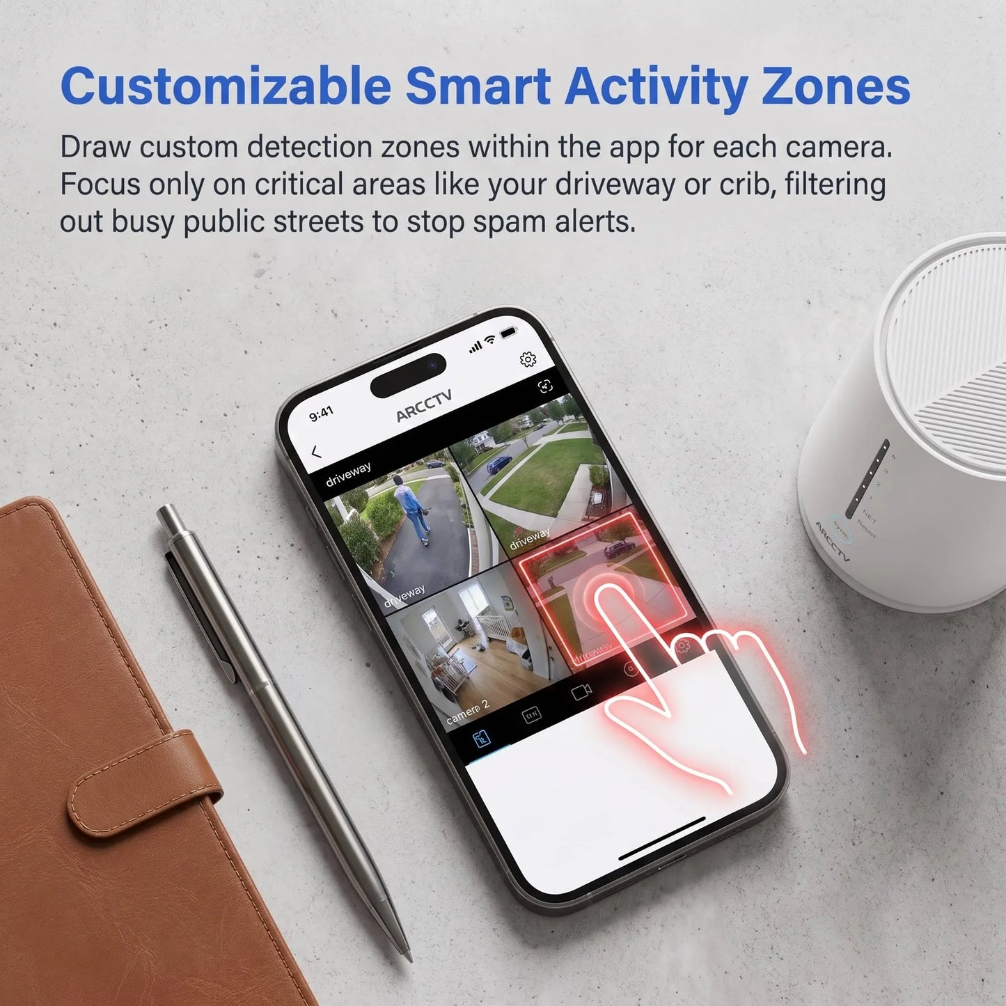 Kit De Caméras WiFi Solaires 4MP Avec Détection Humanoïde